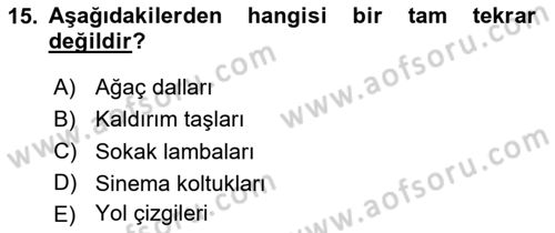 Bilgisayar Destekli Temel Tasarım Dersi 2025 - 2026 Yılı (Vize) Ara Sınav Soruları 15. Soru