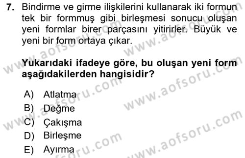 Bilgisayar Destekli Temel Tasarım Dersi 2025 - 2026 Yılı (Vize) Ara Sınav Soruları 7. Soru