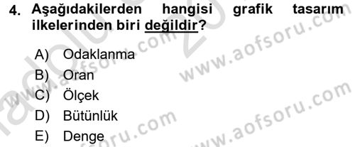 Bilgisayar Destekli Harita Yapımı 1 Dersi 2016 - 2017 Yılı (Vize) Ara Sınav Soruları 4. Soru