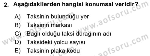 Konumsal Veritabanı 1 Dersi 2018 - 2019 Yılı 3 Ders Sınav Soruları 2. Soru