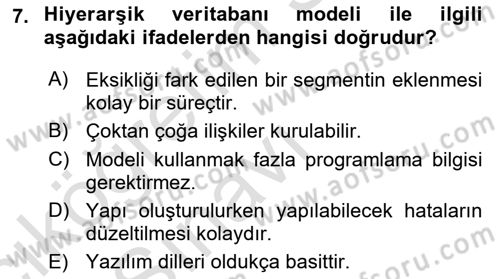 Konumsal Veritabanı 1 Dersi 2018 - 2019 Yılı 3 Ders Sınav Soruları 7. Soru