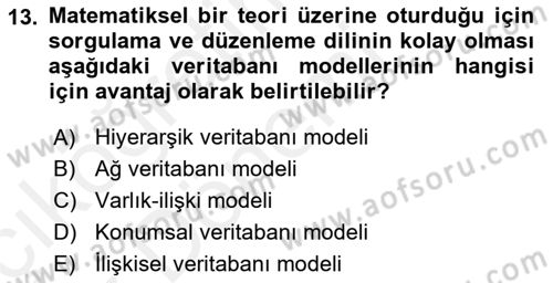 Konumsal Veritabanı 1 Dersi 2018 - 2019 Yılı (Vize) Ara Sınav Soruları 13. Soru