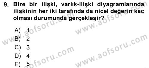Konumsal Veritabanı 1 Dersi 2018 - 2019 Yılı (Final) Dönem Sonu Sınav Soruları 9. Soru