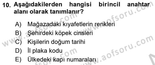 Konumsal Veritabanı 1 Dersi 2018 - 2019 Yılı Yaz Okulu Sınav Soruları 10. Soru
