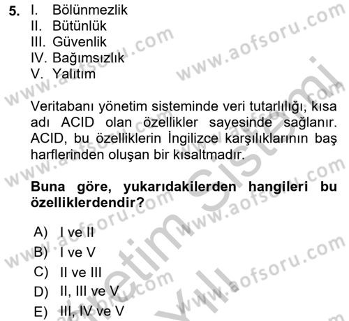 Konumsal Veritabanı 1 Dersi 2018 - 2019 Yılı Yaz Okulu Sınav Soruları 5. Soru