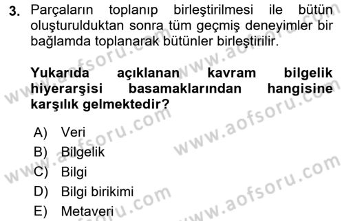 Konumsal Veritabanı 1 Dersi 2020 - 2021 Yılı Yaz Okulu Sınav Soruları 3. Soru