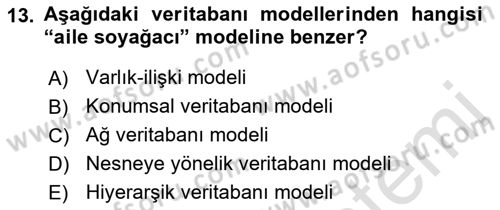 Konumsal Veritabanı 1 Dersi 2021 - 2022 Yılı (Vize) Ara Sınav Soruları 13. Soru