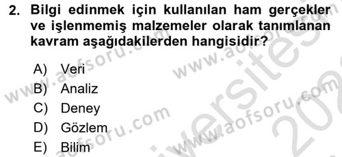 Konumsal Veritabanı 1 Dersi 2021 - 2022 Yılı (Vize) Ara Sınav Soruları 2. Soru