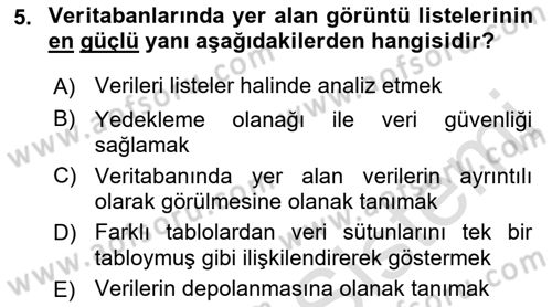 Konumsal Veritabanı 1 Dersi 2021 - 2022 Yılı (Vize) Ara Sınav Soruları 5. Soru