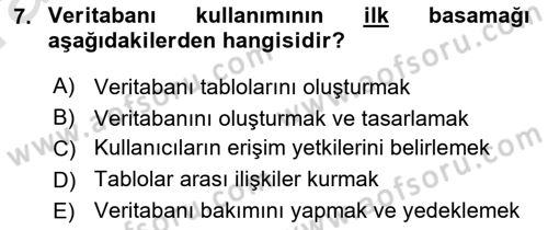 Konumsal Veritabanı 1 Dersi 2021 - 2022 Yılı (Vize) Ara Sınav Soruları 7. Soru
