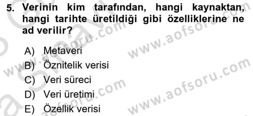 Konumsal Veritabanı 1 Dersi 2022 - 2023 Yılı (Vize) Ara Sınav Soruları 5. Soru