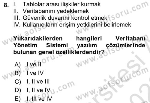 Konumsal Veritabanı 1 Dersi 2022 - 2023 Yılı (Vize) Ara Sınav Soruları 8. Soru