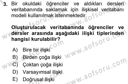 Konumsal Veritabanı 1 Dersi 2022 - 2023 Yılı (Final) Dönem Sonu Sınav Soruları 3. Soru