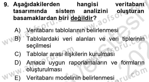 Konumsal Veritabanı 1 Dersi 2022 - 2023 Yılı (Final) Dönem Sonu Sınav Soruları 9. Soru