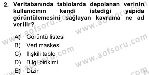 Konumsal Veritabanı 1 Dersi 2023 - 2024 Yılı (Vize) Ara Sınav Soruları 2. Soru
