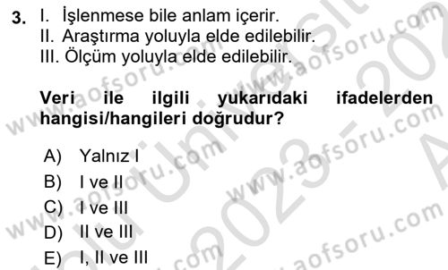 Konumsal Veritabanı 1 Dersi 2023 - 2024 Yılı (Vize) Ara Sınav Soruları 3. Soru
