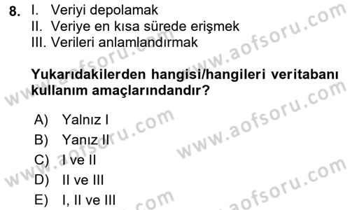 Konumsal Veritabanı 1 Dersi 2023 - 2024 Yılı (Vize) Ara Sınav Soruları 8. Soru