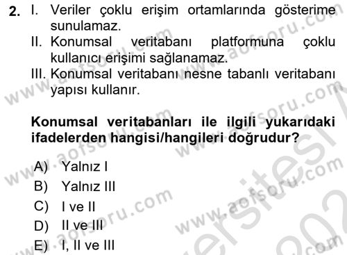 Konumsal Veritabanı 1 Dersi 2023 - 2024 Yılı (Final) Dönem Sonu Sınav Soruları 2. Soru