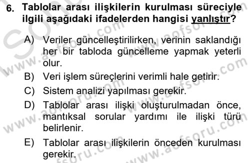 Konumsal Veritabanı 1 Dersi 2023 - 2024 Yılı (Final) Dönem Sonu Sınav Soruları 6. Soru
