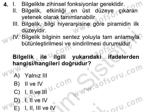 Konumsal Veritabanı 1 Dersi Ara Sınavı Deneme Sınav Soruları 4. Soru