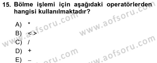 Konumsal Veritabanı 1 Dersi 2024 - 2025 Yılı (Final) Dönem Sonu Sınav Soruları 15. Soru