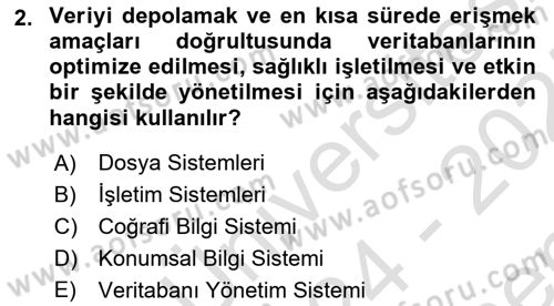 Konumsal Veritabanı 1 Dersi 2024 - 2025 Yılı (Final) Dönem Sonu Sınav Soruları 2. Soru