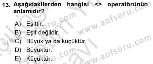 Konumsal Veritabanı 1 Dersi 2024 - 2025 Yılı Yaz Okulu Sınav Soruları 13. Soru
