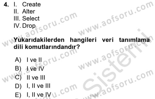 Konumsal Veritabanı 1 Dersi 2024 - 2025 Yılı Yaz Okulu Sınav Soruları 4. Soru