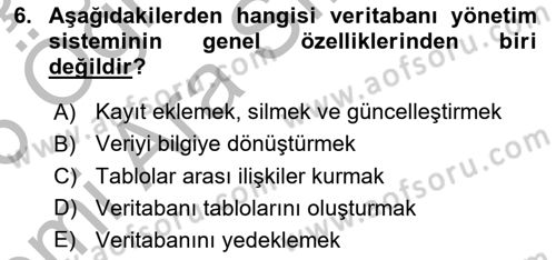 Konumsal Veritabanı 1 Dersi 2025 - 2026 Yılı (Vize) Ara Sınav Soruları 6. Soru