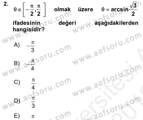 Coğrafi Bilgi Sistemleri İçin Temel Geometri Dersi 2017 - 2018 Yılı (Vize) Ara Sınavı 2. Soru