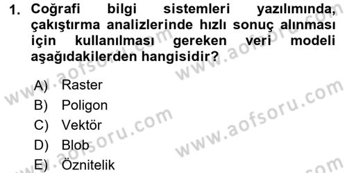 Konumsal Veritabanı 2 Dersi 2016 - 2017 Yılı (Vize) Ara Sınav Soruları 1. Soru