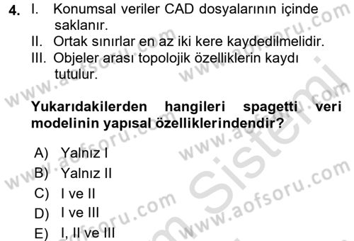 Konumsal Veritabanı 2 Dersi 2016 - 2017 Yılı (Final) Dönem Sonu Sınav Soruları 4. Soru