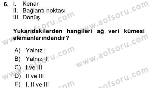 Konumsal Veritabanı 2 Dersi 2016 - 2017 Yılı (Final) Dönem Sonu Sınav Soruları 6. Soru