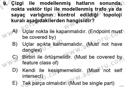 Konumsal Veritabanı 2 Dersi 2016 - 2017 Yılı (Final) Dönem Sonu Sınav Soruları 9. Soru