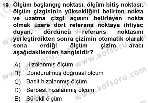 Konumsal Veritabanı 2 Dersi 2017 - 2018 Yılı (Vize) Ara Sınav Soruları 19. Soru