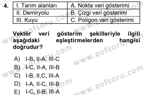 Konumsal Veritabanı 2 Dersi 2017 - 2018 Yılı (Vize) Ara Sınav Soruları 4. Soru