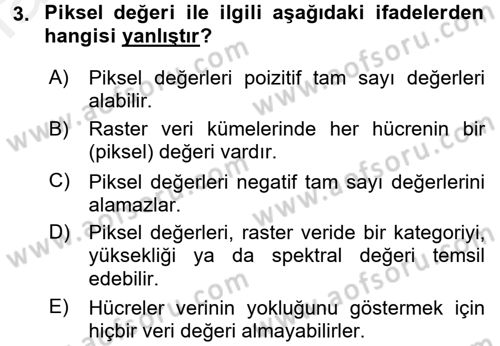 Konumsal Veritabanı 2 Dersi 2017 - 2018 Yılı (Final) Dönem Sonu Sınav Soruları 3. Soru