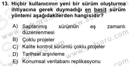 Konumsal Veritabanı 2 Dersi 2018 - 2019 Yılı (Final) Dönem Sonu Sınavı 13. Soru