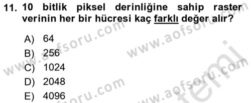 Konumsal Veritabanı 2 Dersi 2021 - 2022 Yılı (Vize) Ara Sınav Soruları 11. Soru