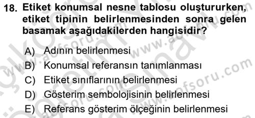 Konumsal Veritabanı 2 Dersi 2021 - 2022 Yılı (Vize) Ara Sınav Soruları 18. Soru