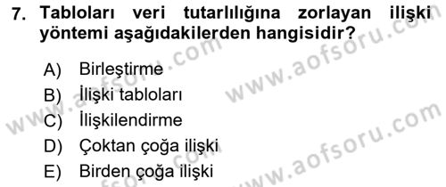 Konumsal Veritabanı 2 Dersi 2021 - 2022 Yılı (Vize) Ara Sınav Soruları 7. Soru
