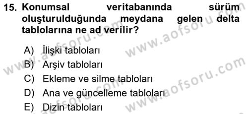 Konumsal Veritabanı 2 Dersi 2021 - 2022 Yılı (Final) Dönem Sonu Sınavı 15. Soru