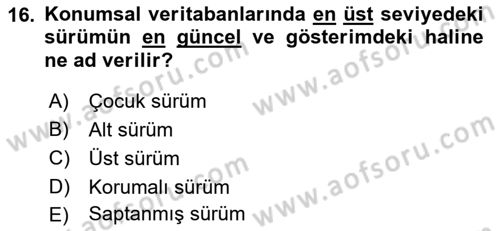 Konumsal Veritabanı 2 Dersi 2021 - 2022 Yılı (Final) Dönem Sonu Sınavı 16. Soru