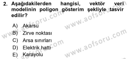 Konumsal Veritabanı 2 Dersi 2022 - 2023 Yılı Yaz Okulu Sınav Soruları 2. Soru