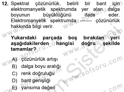 Konumsal Veritabanı 2 Dersi 2023 - 2024 Yılı (Vize) Ara Sınav Soruları 12. Soru