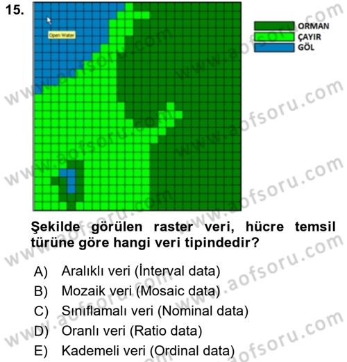 Konumsal Veritabanı 2 Dersi 2023 - 2024 Yılı (Vize) Ara Sınav Soruları 15. Soru