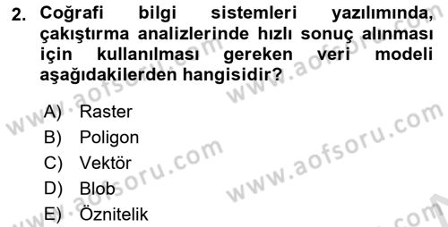 Konumsal Veritabanı 2 Dersi 2023 - 2024 Yılı (Vize) Ara Sınav Soruları 2. Soru