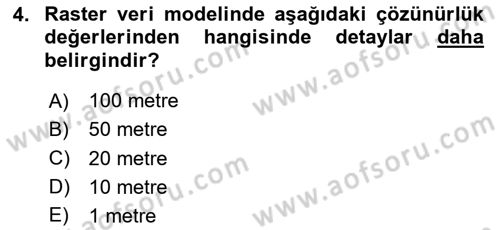 Konumsal Veritabanı 2 Dersi 2023 - 2024 Yılı (Vize) Ara Sınav Soruları 4. Soru