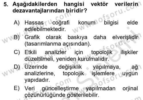 Konumsal Veritabanı 2 Dersi 2023 - 2024 Yılı (Vize) Ara Sınav Soruları 5. Soru