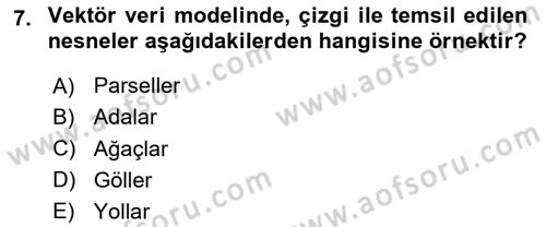 Konumsal Veritabanı 2 Dersi 2023 - 2024 Yılı (Vize) Ara Sınav Soruları 7. Soru